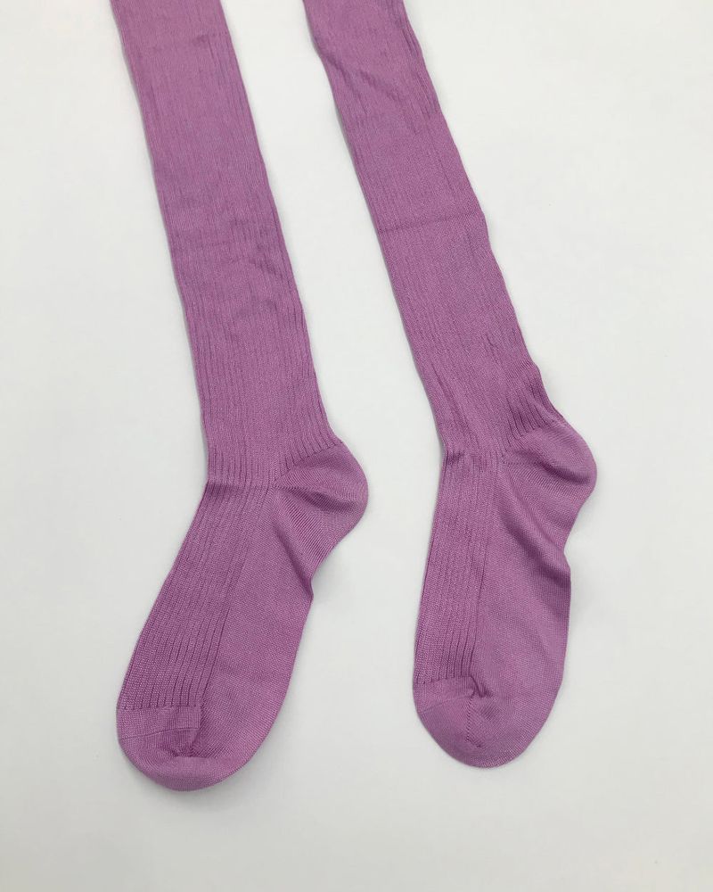 Vinyl gem knee socks (4color)