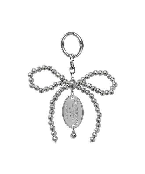 blackpurple（ブラックパープル）の「Joy Ribbon Tie Keyring-Silver（Toys/Key Holders）」