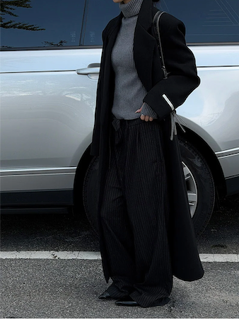 [Unisex] Max double long coat(2color)