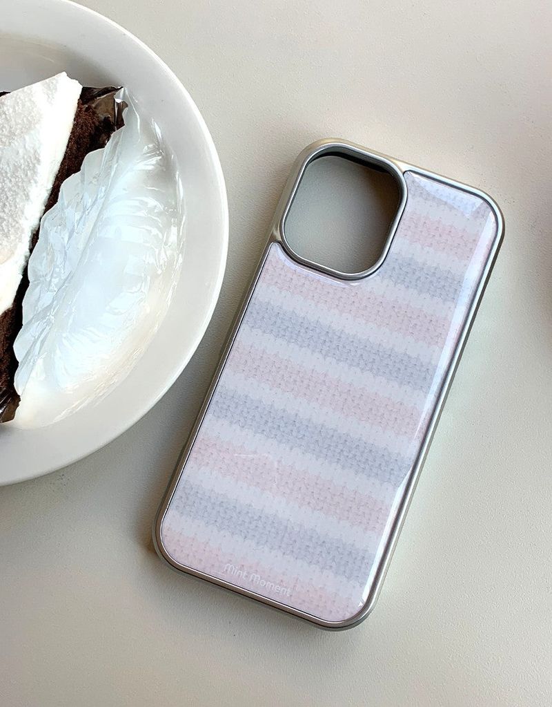[MADE]モングル シルバー エポキシバンパー iPhoneケース