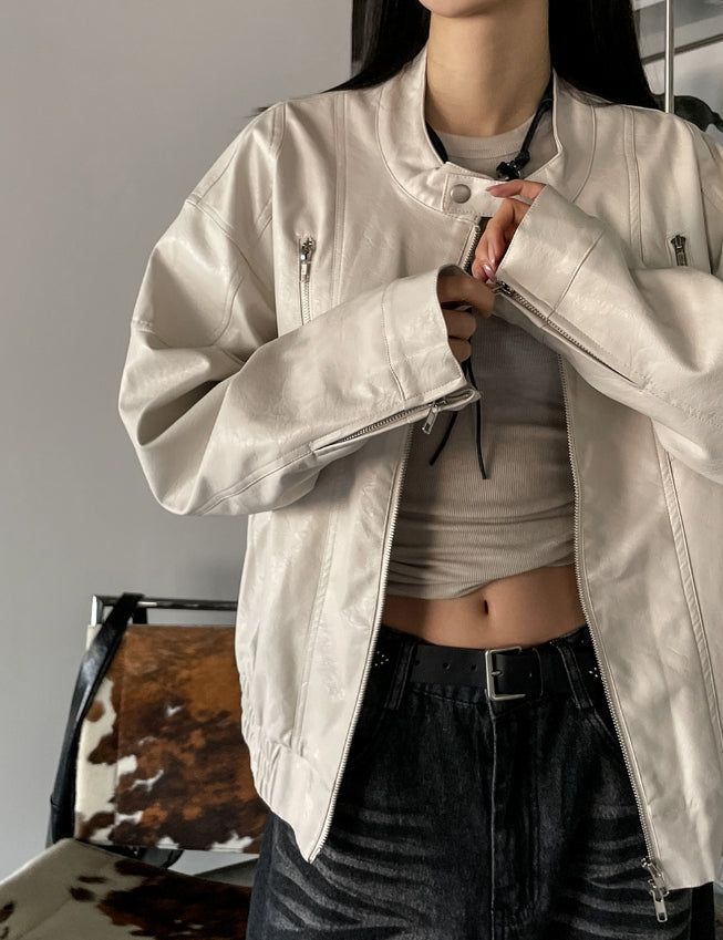 Howry Biker Leather Jacket