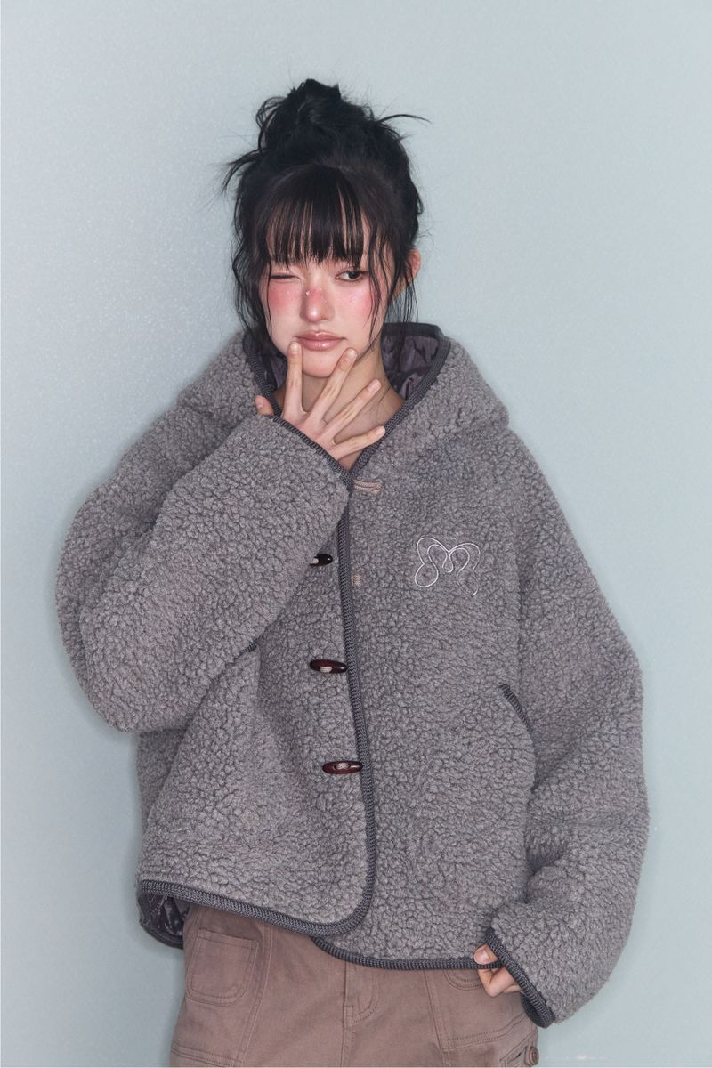 DUFFLE HOOD SHORT JK CHARCOAL