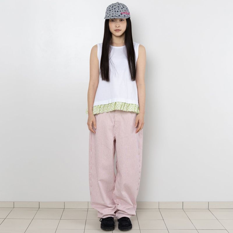 Twister Ruffle Sleeveless - White