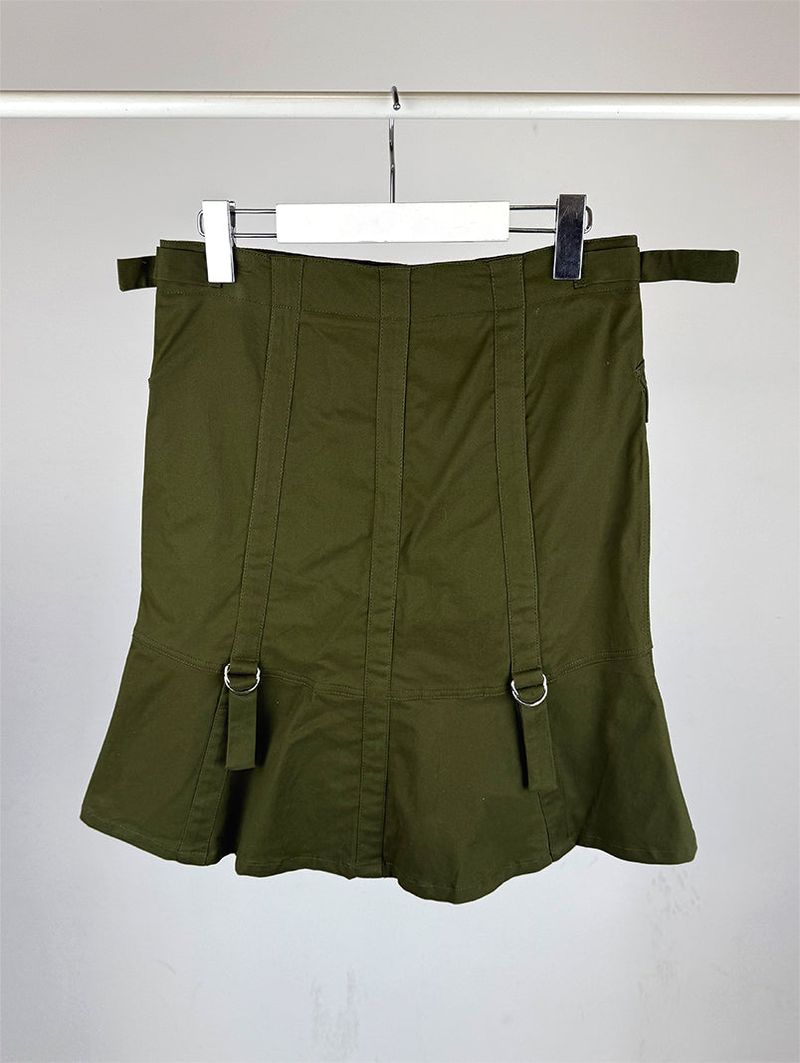 STRAP CARGO MIDI SKIRT (2C)