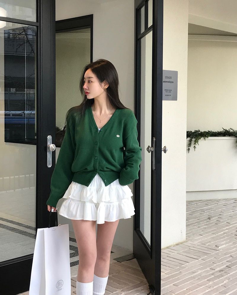 [bellide made] Merlin, Pendant V-neck Cardigan