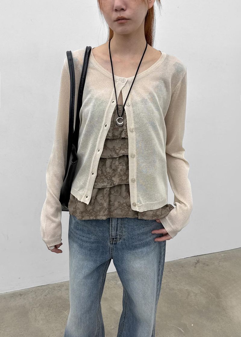 [MADE] Shayden Round Linen Knit Cardigan