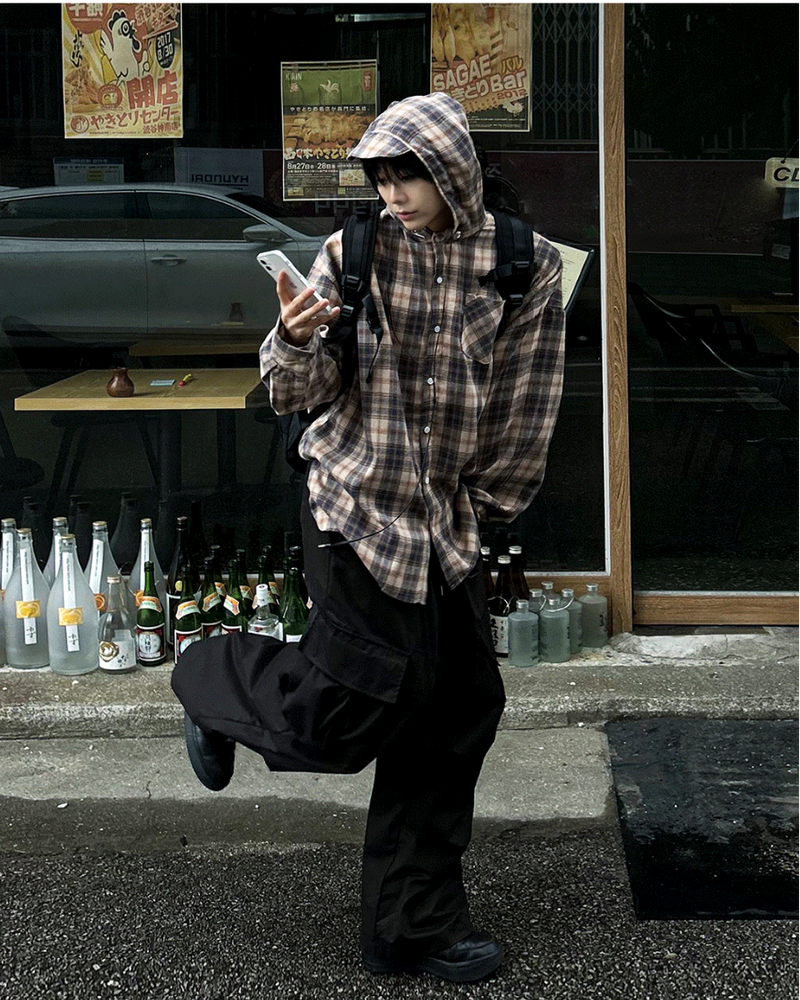 COSYHARU（コシハル）の「アンバランス カーゴバルーンナイロンパンツ（パンツ）」