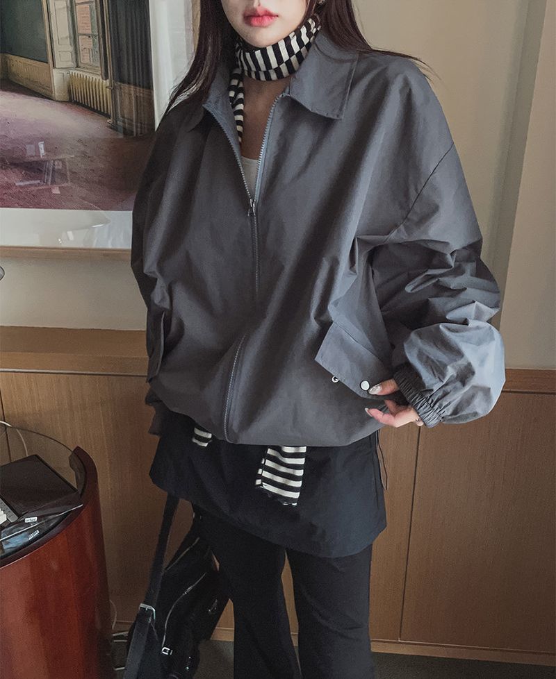 (UNISEX)ショールウィンドジャケット