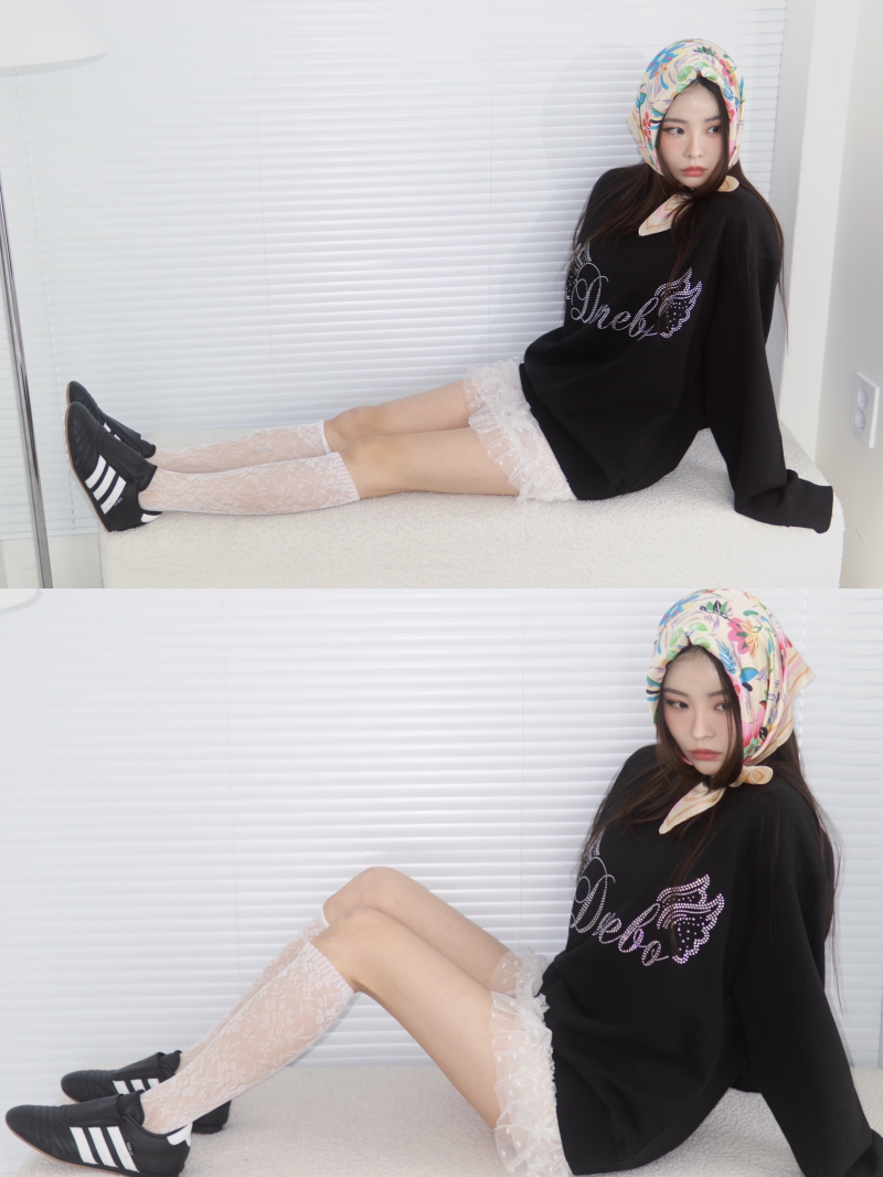 heart frill cancan mini skirt