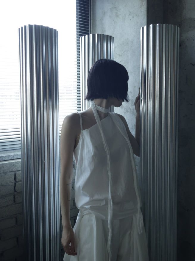 Asib Unbalance Sleeveless Blouse