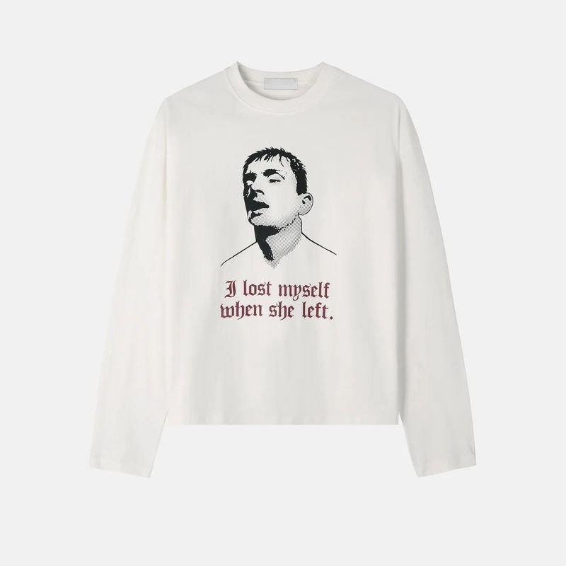 Deman Vintage Artwork Crop Long Sleeve