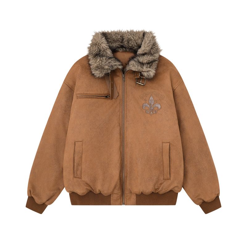 Berlin Leather Fur Collar Jacket