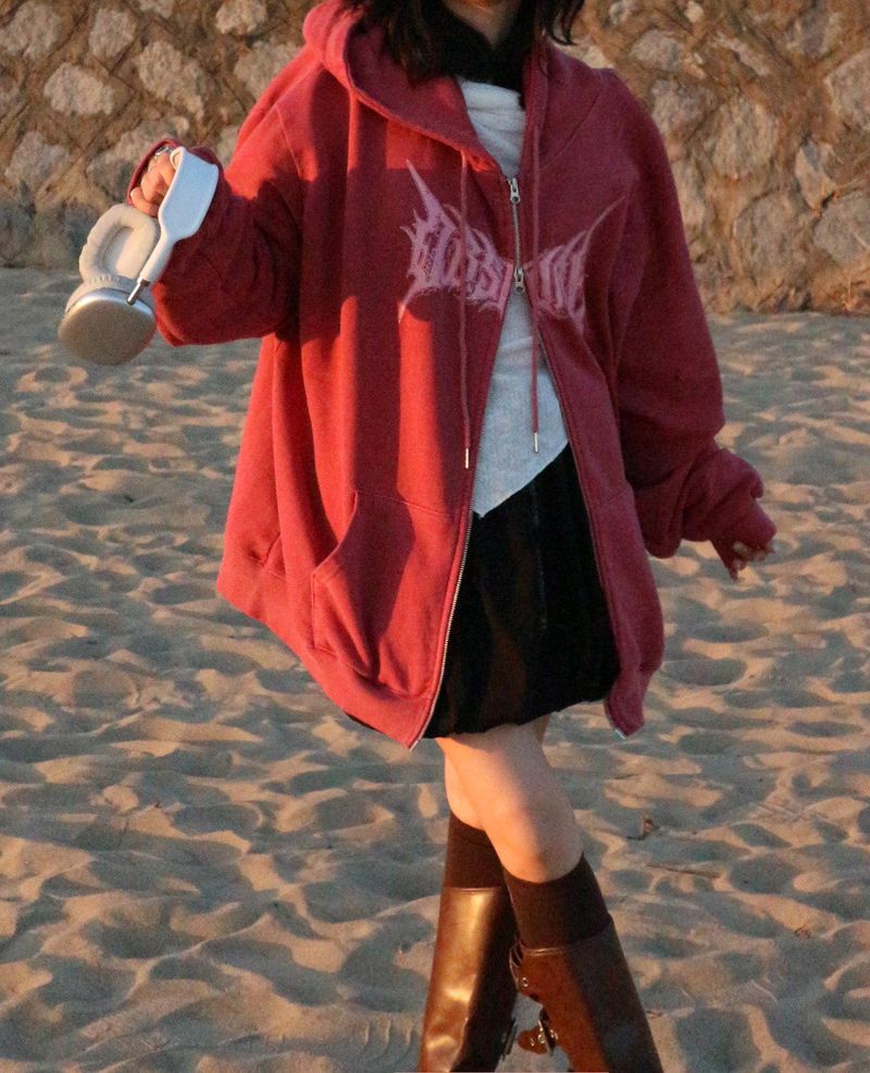(For men and women) RT Pigment Two-Way Hood Zip-Up