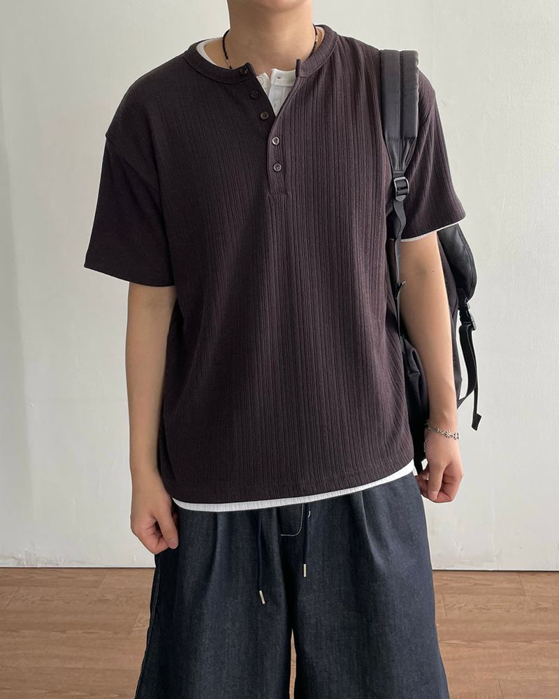 IDF（アイディーエフ）の「Season Henley T-Shirt（Tops）」