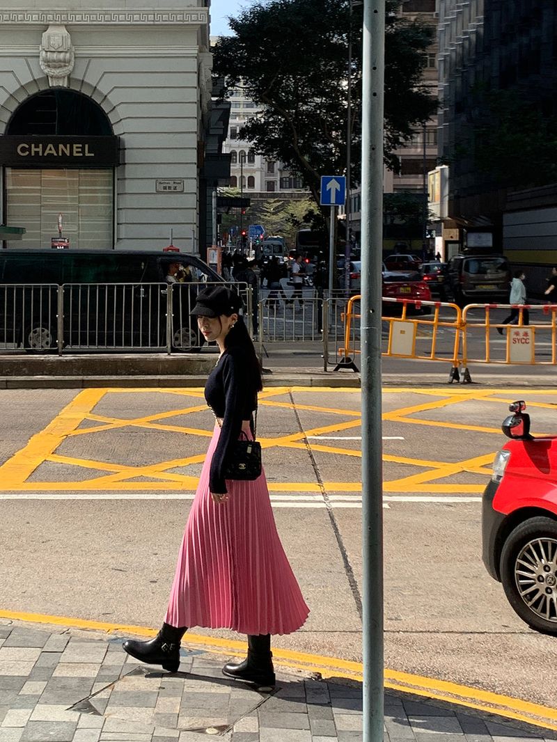 [MADE] LOVE MORE PINTUCK LONG SKIRT