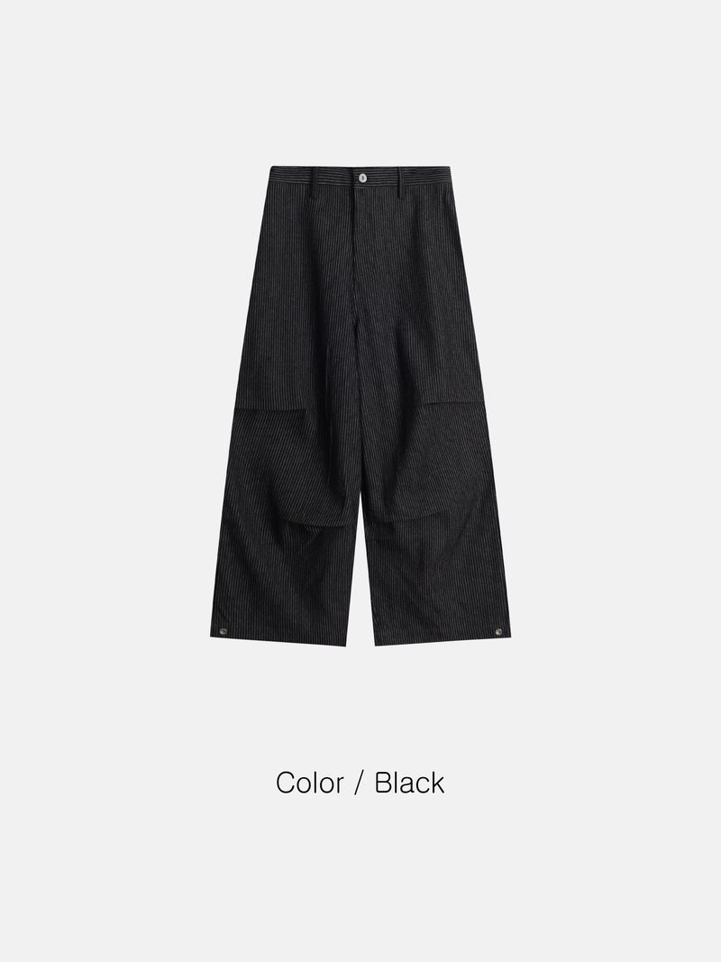 Ruton Pintuck Wide Stripe Pants 2C