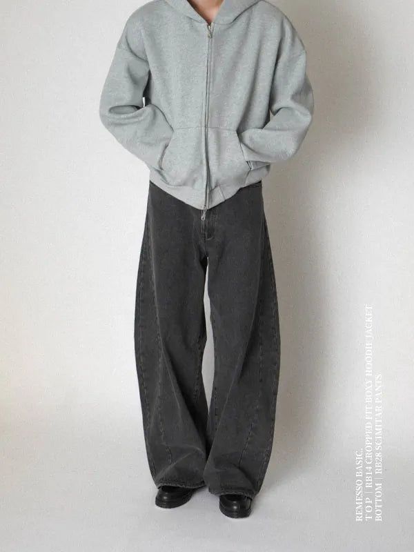 RB27 Washed Denim Scimitar Pants