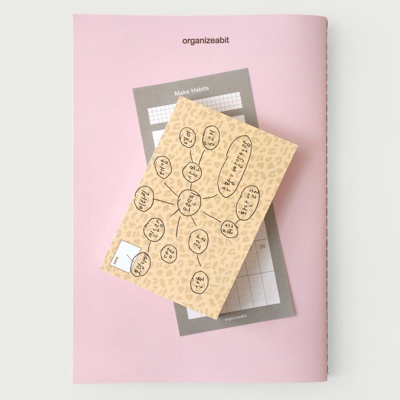 oab leopard memo set / 3 pieces