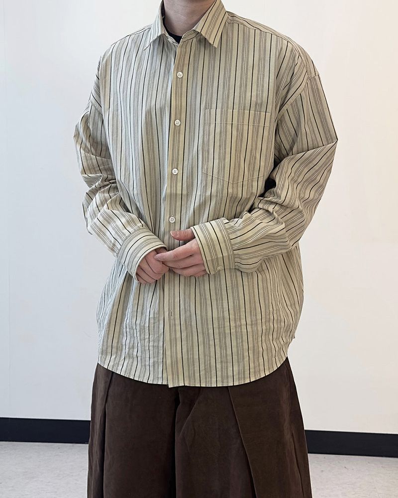 Linear Stripe Over Shirt