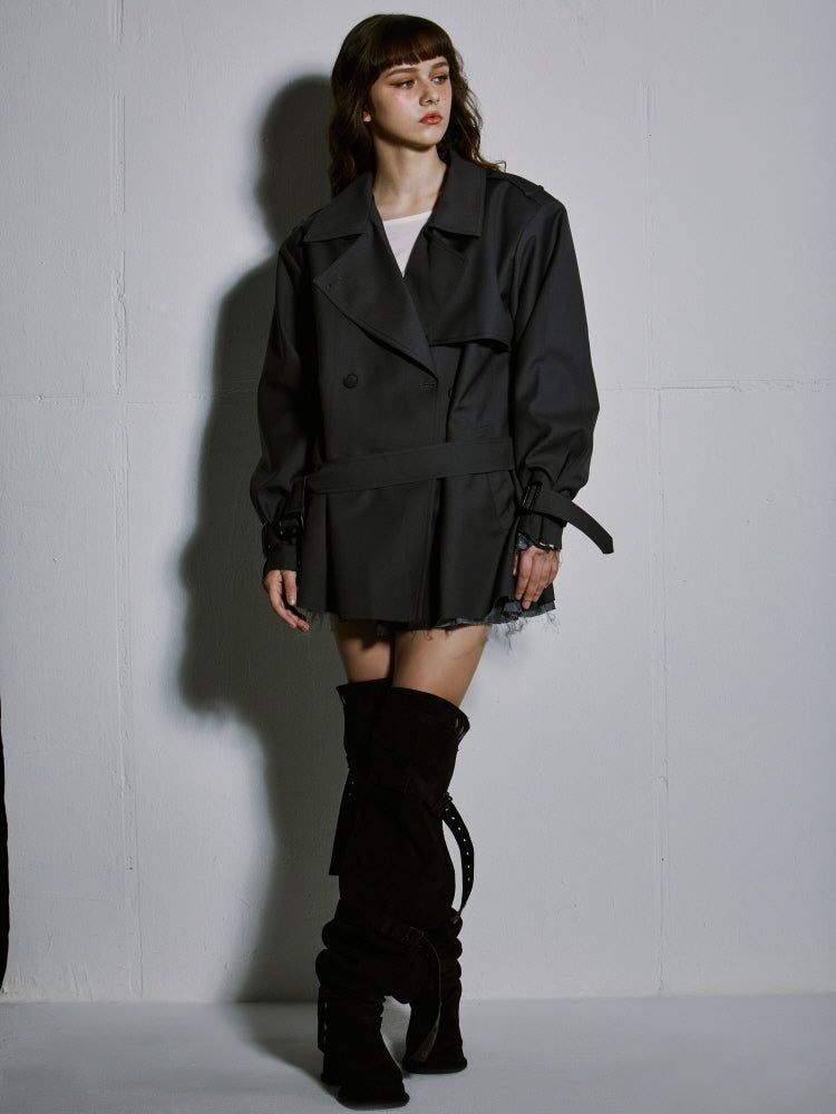 SHORT TRENCH COAT