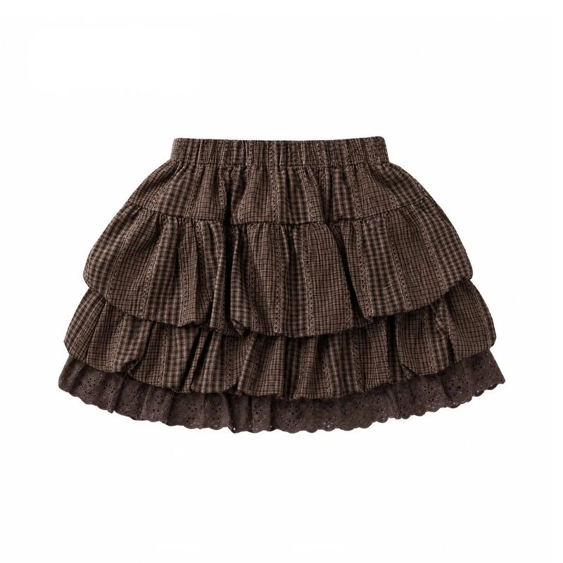 Cozy&Kitsch（コージーアンドキッチ）の「Marlene Check Tiered Mini Skirt（Skirts）」