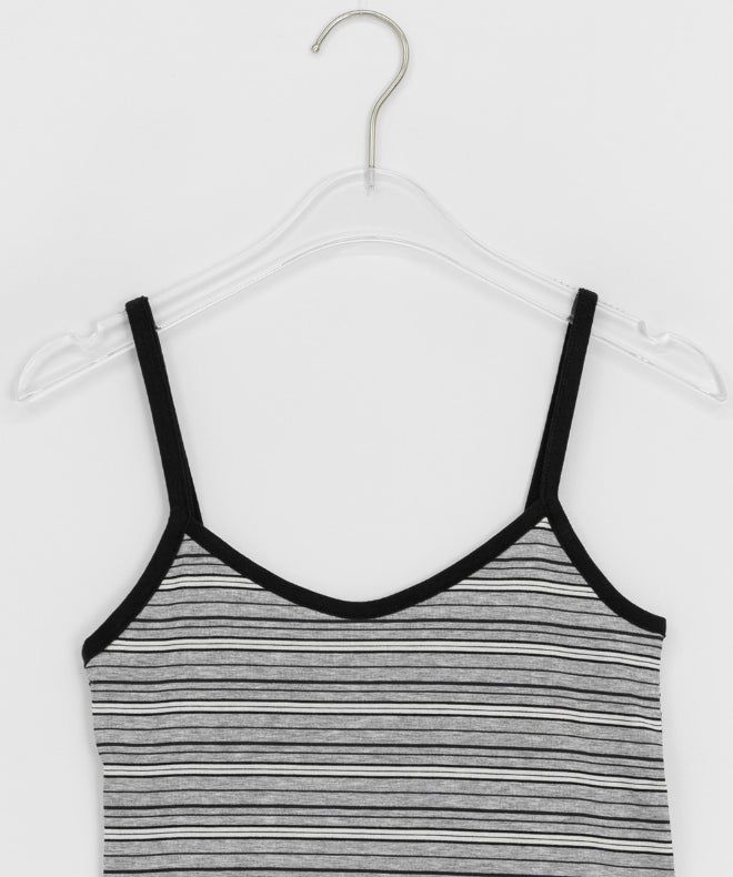 Niero Stripe Tencel String Sleeveless