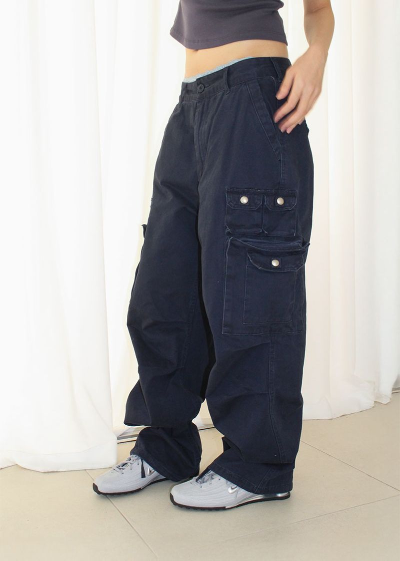 (UNISEX) FIELD BUTTON CARGO PANTS (3color)