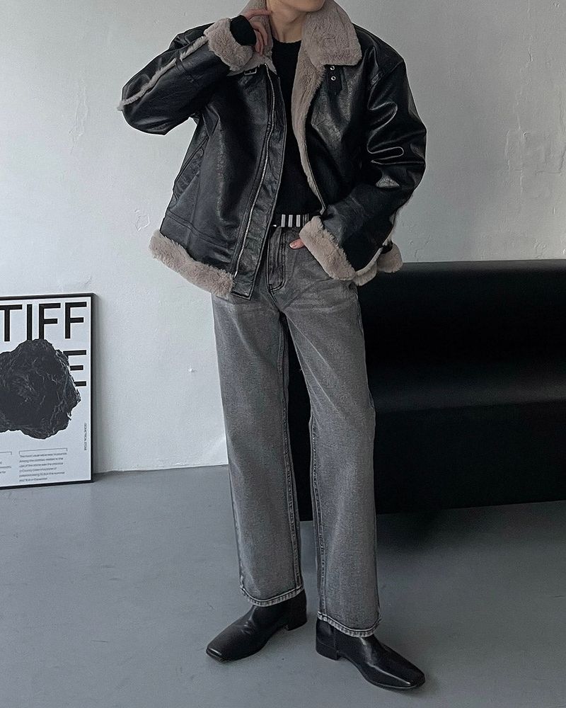 ECT bold Oversized fit suede jacket (3 colors)