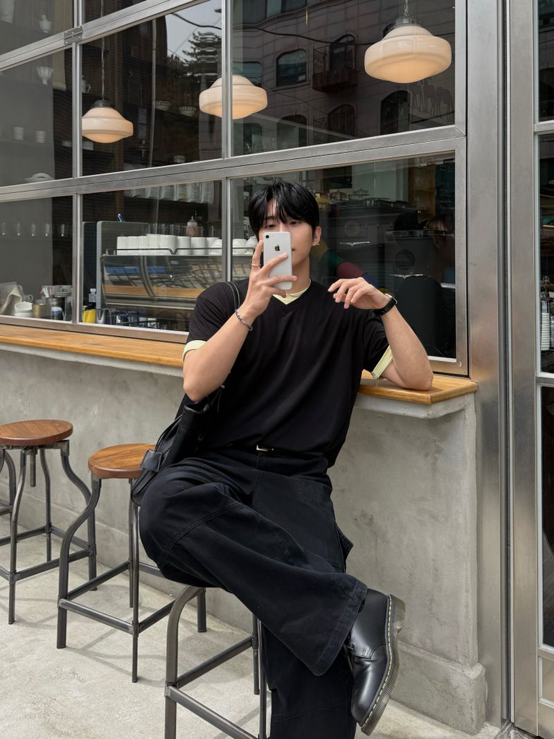 Lone dying wide cargo pants