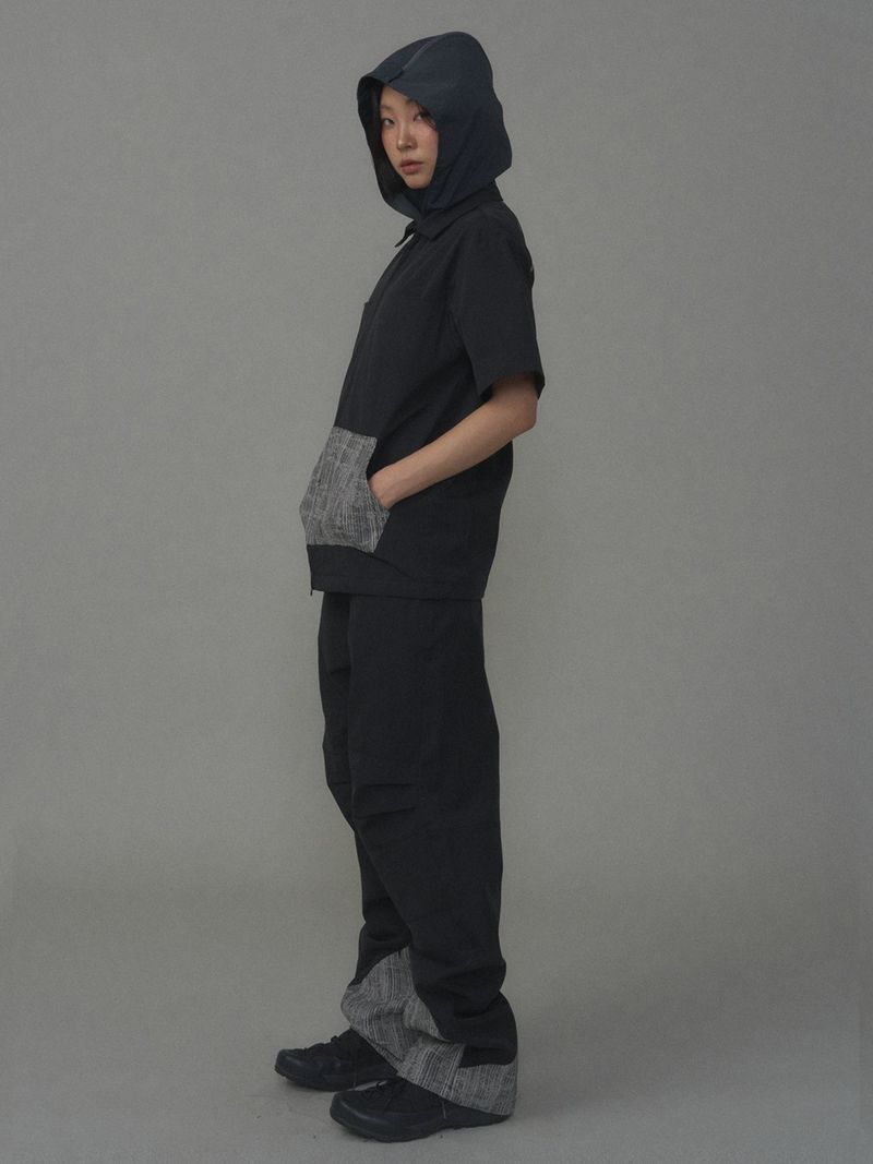 ESSENTIAL 01 PINTUCK PANTS BLACK
