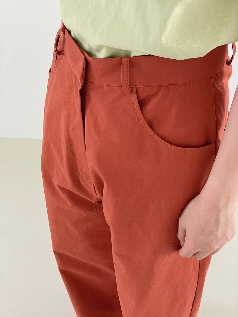Vivid color cotton pants