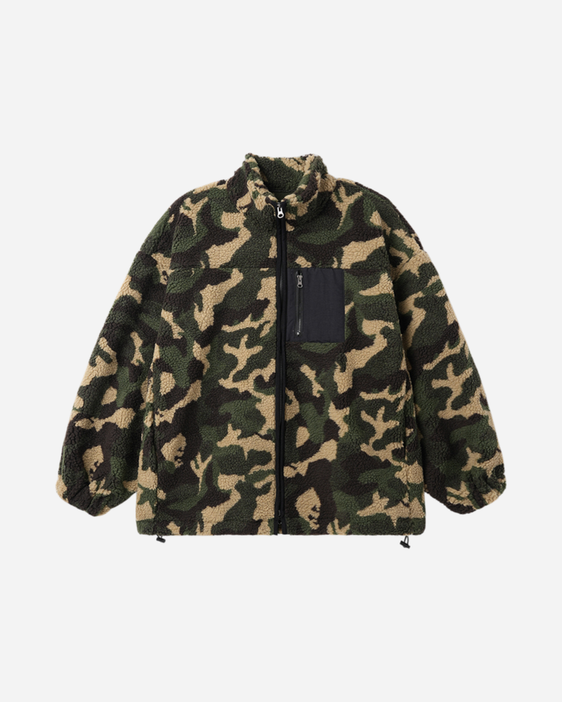 All-Day Camo Sherpa Zip-Up