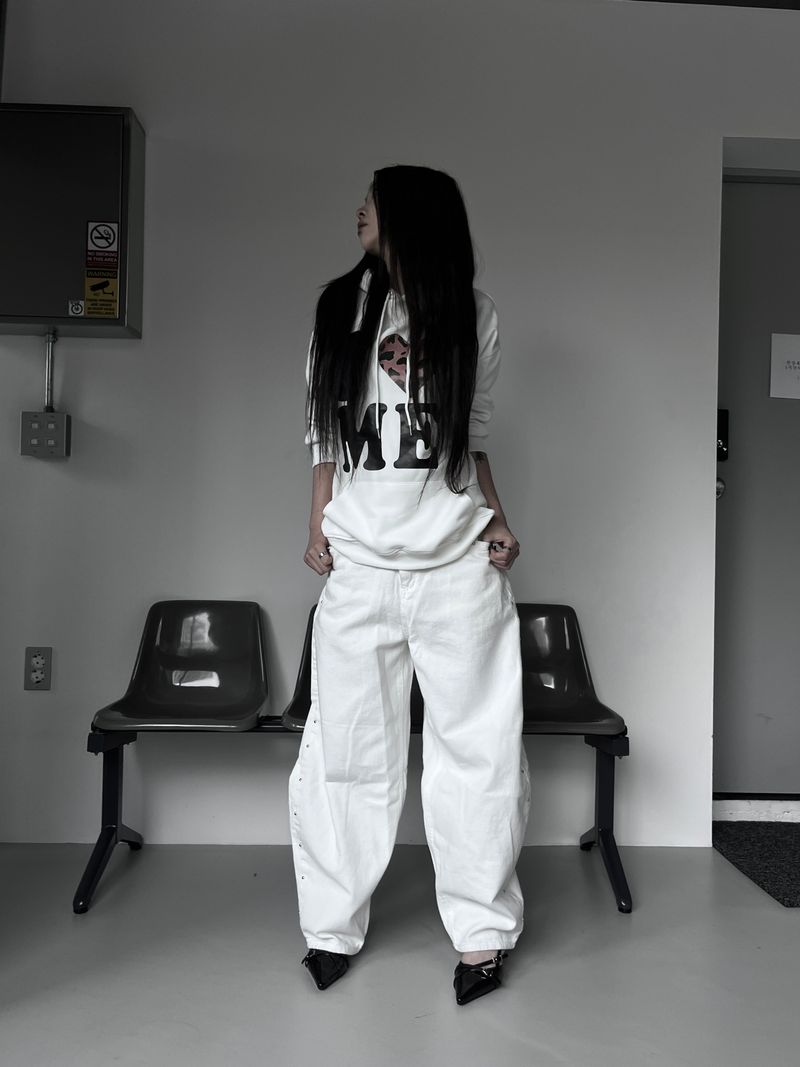 studded balloon wide pants (2color)