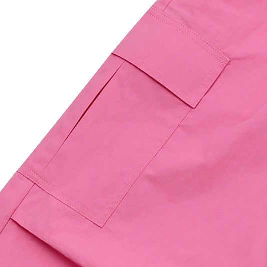 PINK OVERSIZE STRING CARGO PANTS