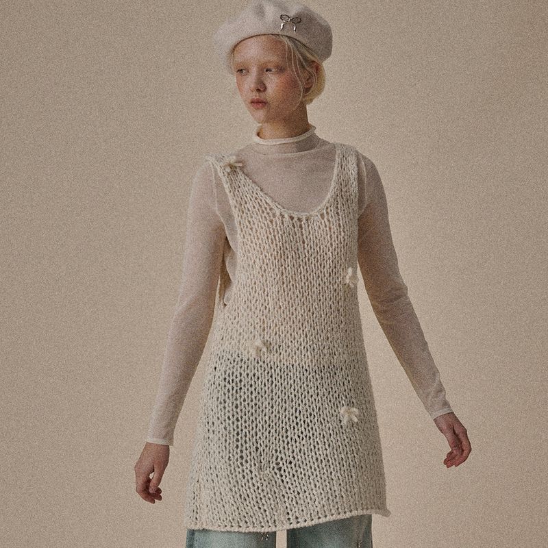 Ribbon Knit Dress
