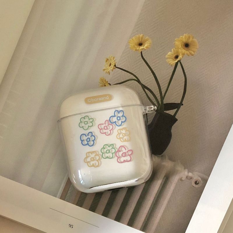 Soft flower airpods case