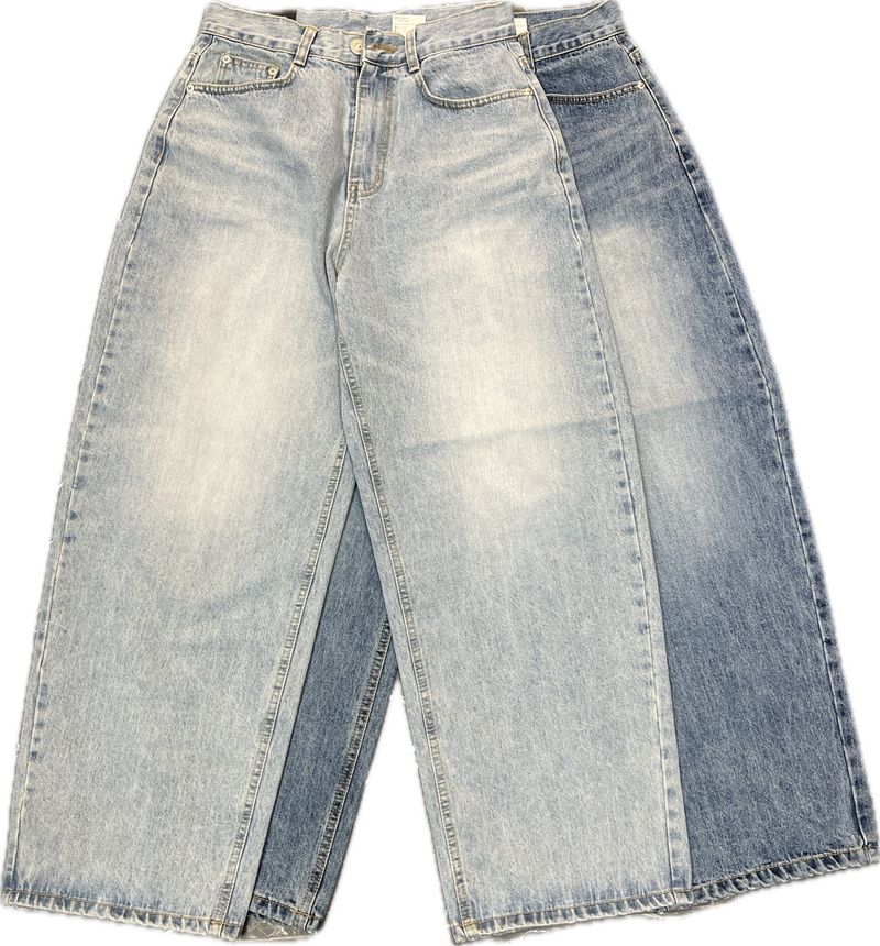 Biker Patch Denim Pants – M, L (3 Colors)