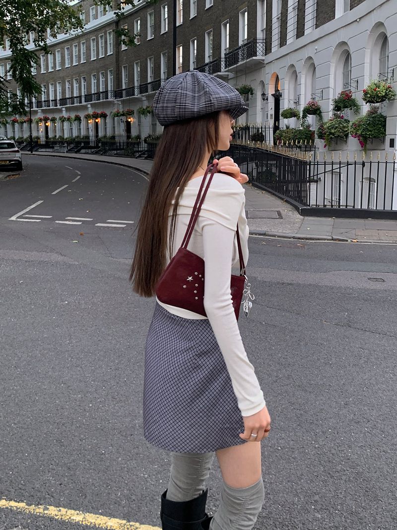 [MADE] Bellis checkered mini skirt
