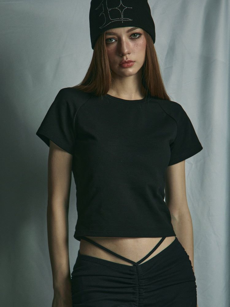 GATELESS（ゲートレス）の「ベーシックブラTシャツ（トップス）」