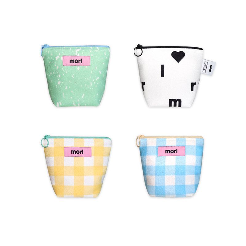 morl(モル)の「チェックジッパーポーチ (S size)(4design)(スマホグッズ/小物)」
