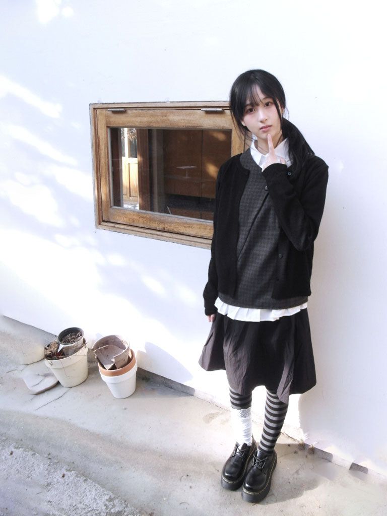 Check Layered Button Top (2colors)