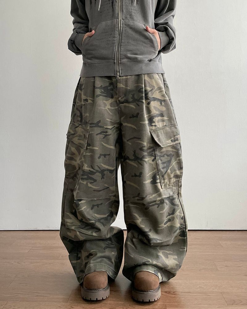 IDF（アイディーエフ）の「ドリル カモ カーゴパンツ（パンツ）」