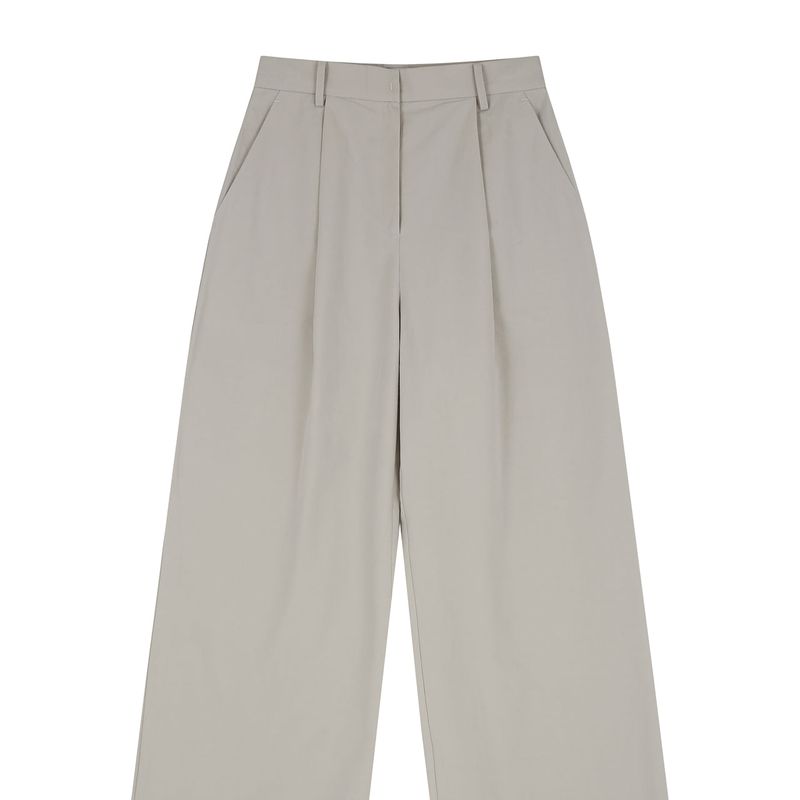 Diagonal Pocket Pants Beige