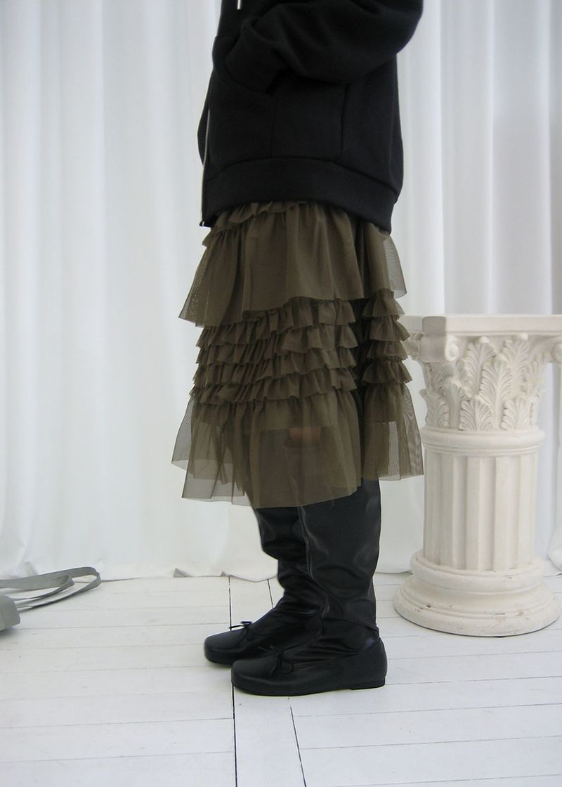 CANCAN SHA MIDI SKIRT (3color)