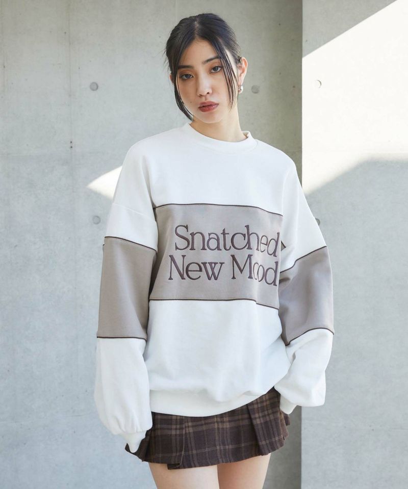 ENVYM（アンビー）の「バイカラービッグスウェット（トップス）」