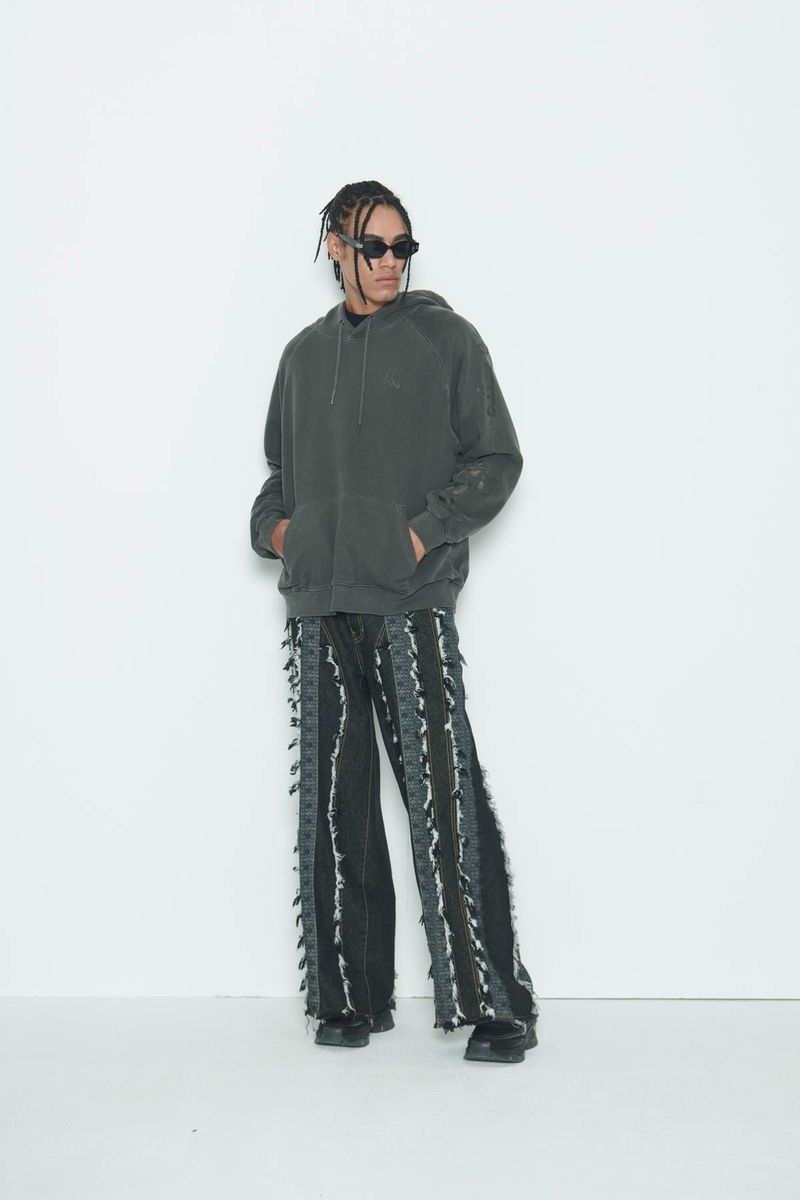 Wind Vagabond Denim Pants Black