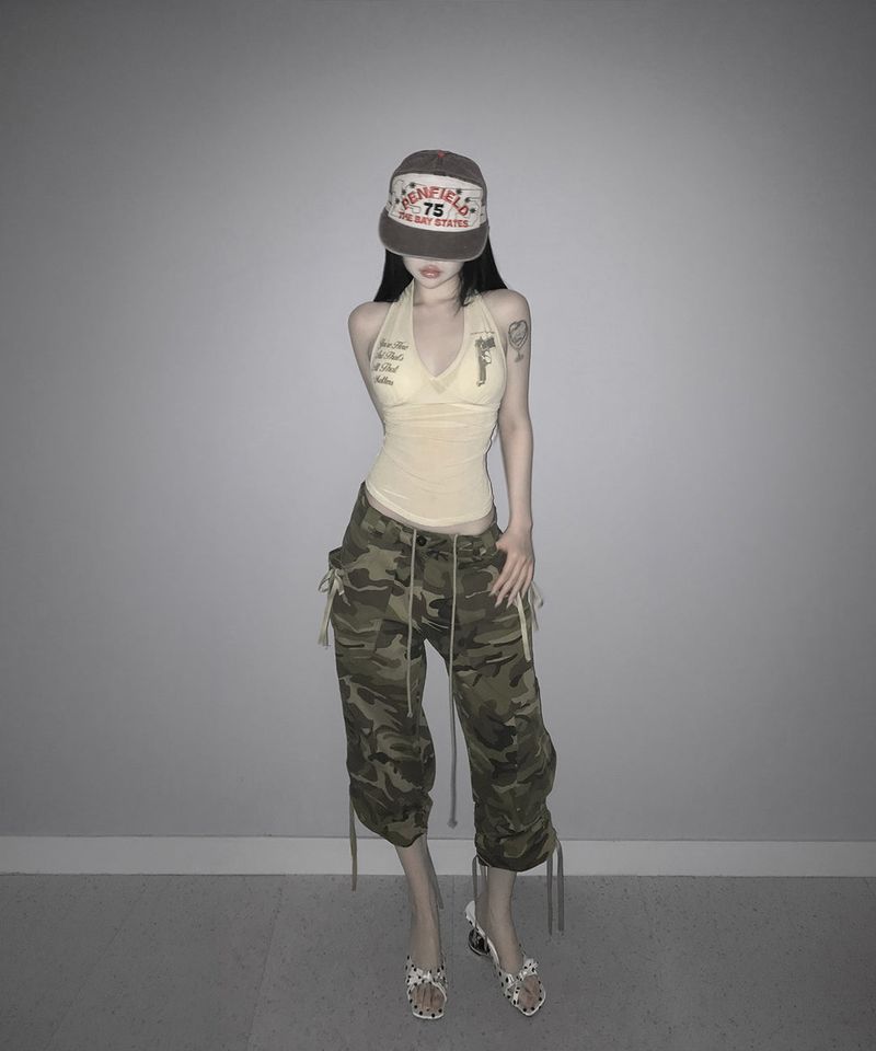 カモ カプリ パンツ(2colors)
