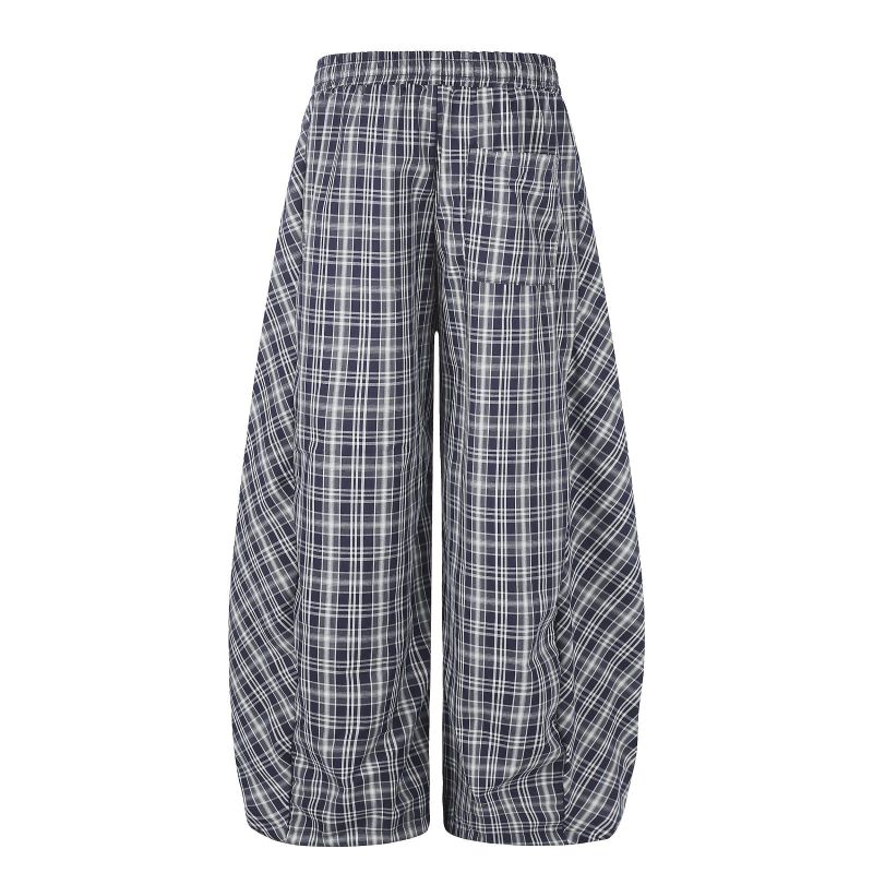 Marnie Layered Check Wide Pants