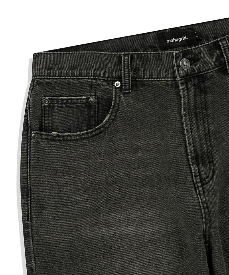 MUD WASHING DENIM PANT