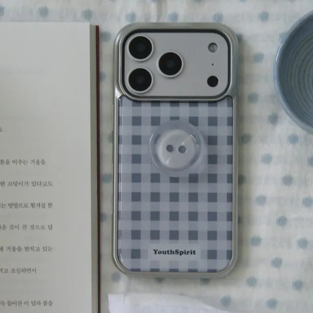 Check Gray Silver Epoxy Case